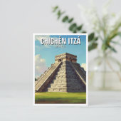 Chichen Itza Mexico Travel Beach Briefkaart (Staand voorkant)