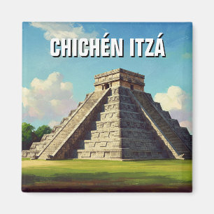 Chichen Itza Mexico Travel Beach Magneet
