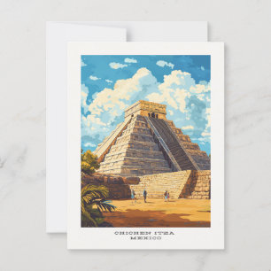 Chichen Itza Mexico Travel Briefkaart