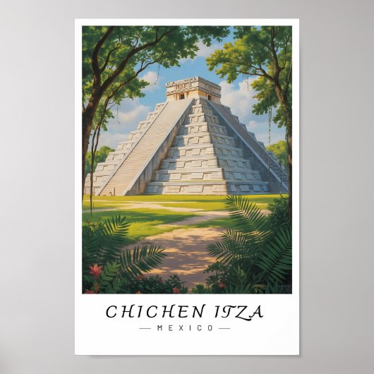 Chichen Itza Mexique décoration murale, ruine maya (Devant)