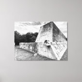 Chichén Itzá over de grote bal Canvas Afdruk (Voorkant)
