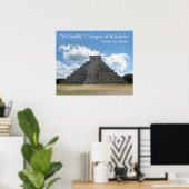 Chichén Itzá Pyramid Poster (Thuiskantoor)