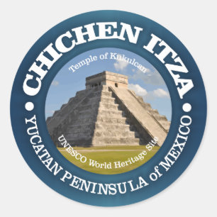 Chichen Itza Ronde Sticker