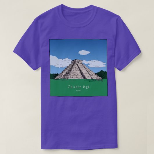Chichen Itza tempel ruïnes Mexico 1 T-shirt (Design voorkant)
