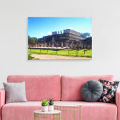 Chichen Itza. Tempelkrijgers Canvas Afdruk (Insitu (Woonkamer))