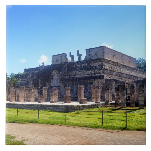 Chichen Itza. Tempelkrijgers Tegeltje (Voorkant)