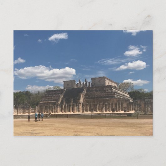 Chichen Itza Temple des Guerriers Carte postale (Devant)