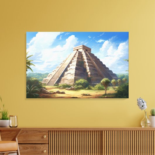 Chichen Itza, toile étirée (Insitu(Salon))