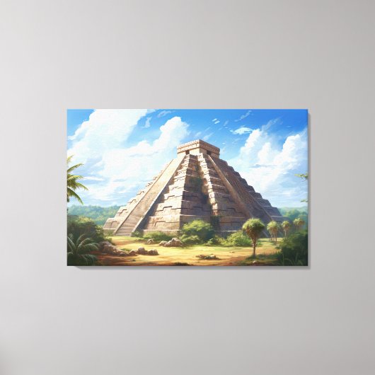 Chichen Itza, toile étirée (Recto)