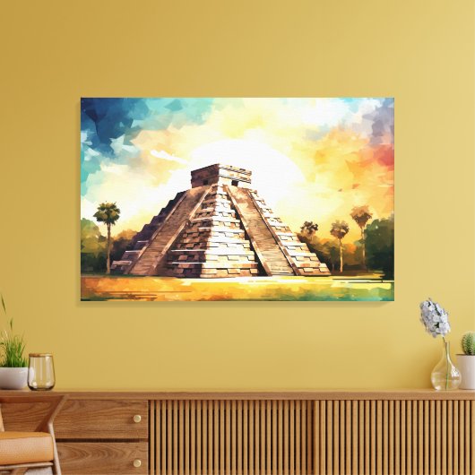 Chichen Itza, toile étirée (Insitu(Salon))
