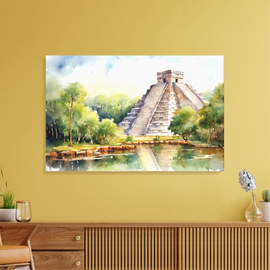 Chichen Itza, toile étirée (Insitu(Salon))