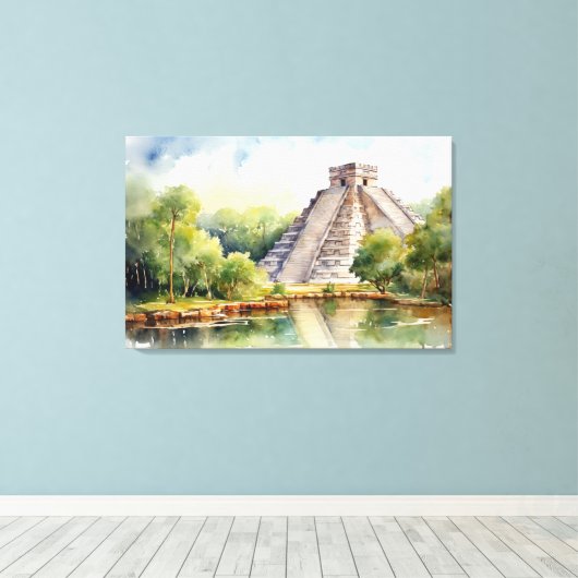 Chichen Itza, toile étirée (Insitu (Plancher de Bois))
