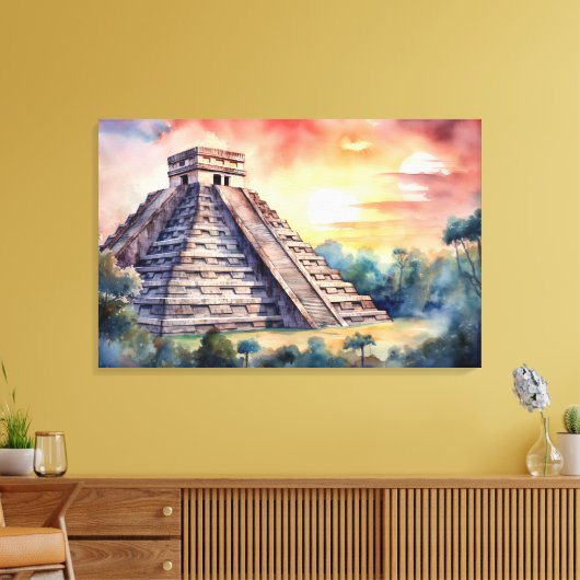 Chichen Itza, toile étirée (Insitu(Salon))