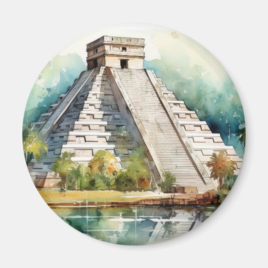 Chichen Itza, uitgerekt Magneet (Voorkant)
