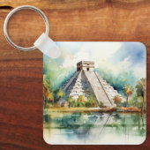 Chichen Itza, uitgerekt Sleutelhanger (Voorkant)