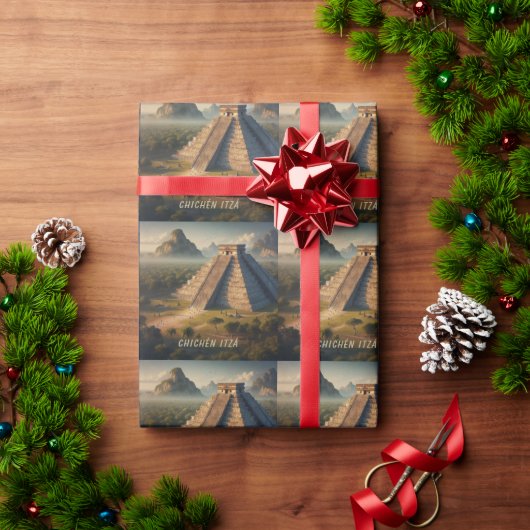 Chichén Itzá Yucatá Mexico Landschapsreizen Cadeaupapier (Feestdagen Geschenken)