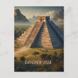 Chichén Itzá Yucatán Mexico Landschap Reis Briefkaart
