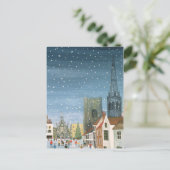Chichester Cathedral A Snow Scene Briefkaart (Staand voorkant)