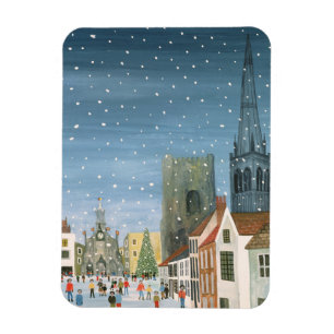 Chichester Cathedral A Snow Scene Magneet