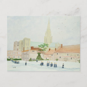 Chichester Cathedral en Visiting Choir Briefkaart