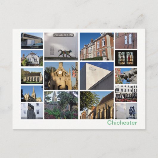 Chichester multi-afbeelding briefkaart (Voorkant)