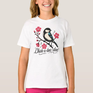 Chick-a-dee-dee-dee roep van de mees t-shirt