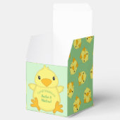 Chick Baby shower Green Bedankdoosjes (Geopend)