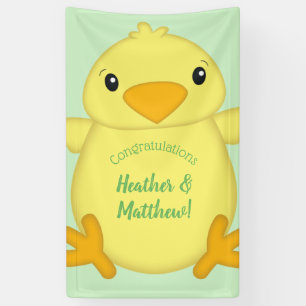 Chick Baby shower Green Spandoek