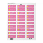 Chick Baby shower Roze Etiket (Full Sheet)