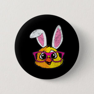 Chick Bunny Ears Schattige Boerderij Animal Spring Ronde Button 5,7 Cm