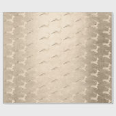 Chick Copper Roos Gold kerstrender Cadeaupapier (Vlak)