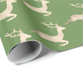 Chick Copper Roos Gold kerstrender Cadeaupapier (Rol Hoek)