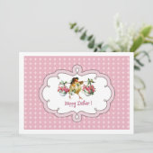  Chick Custom Paasbrunch Kaart (Staand voorkant)