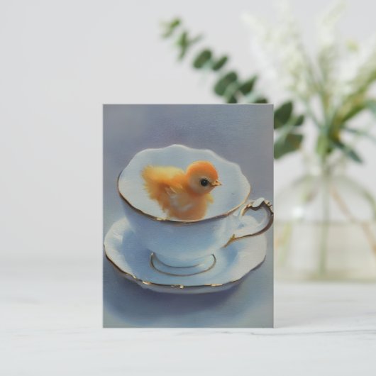 Chick dans une carte postale (Debout devant)