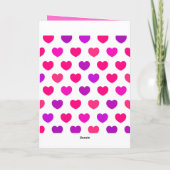 Chick doux amoureux du message, carte (Dos)
