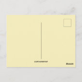  chick en bunny paasgroet briefkaart (Achterkant)