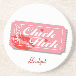 Chick Flick Movie Ticket Onderzetter