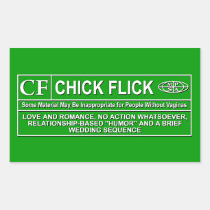 Chick Flick Rechthoekige Sticker