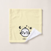 Chick gai - Kawaii Bird Line Art" (Gant de toilette)