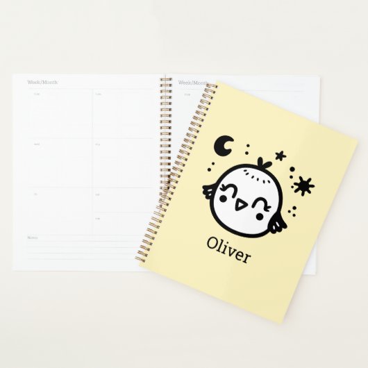 Chick gai - Kawaii Bird Line Art" (Devant avec enveloppe)