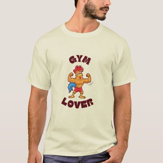 Chick Gains: Gym Lover T-shirt (Voorkant)