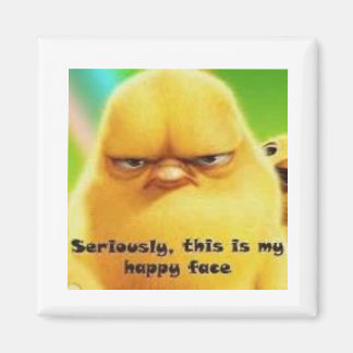 Chick Happy Face Magneet