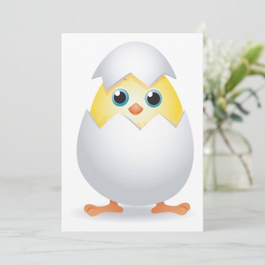Chick Hatching Kaart (Staand voorkant)