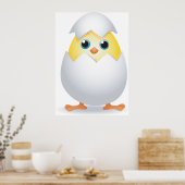 Chick Hatching Poster (Keuken)