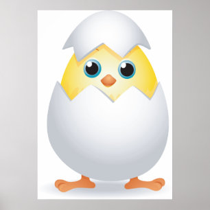 Chick Hatching Poster