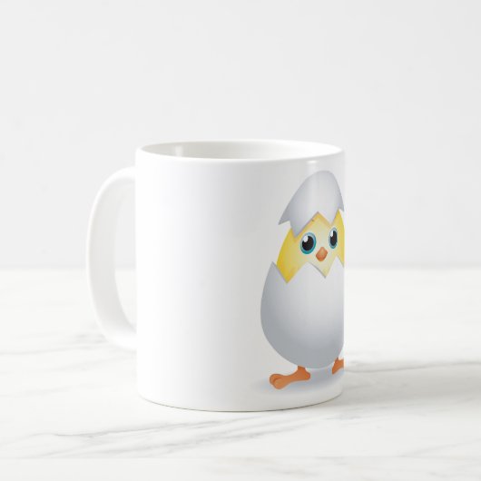 Chick Hatching Yellow Chicken Mug (Devant gauche)