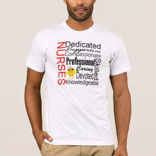 Chick Humor - Verpleegkundeherkenning collage T-shirt
