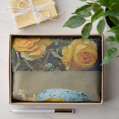 Chick in Blue Floral Pet Spring Crafts Decoupage Tissuepapier (Geschenk)