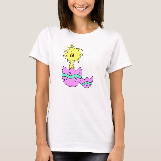 Chick in paasei t-shirt (Voorkant)