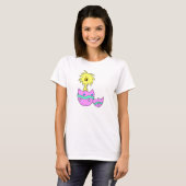 Chick in paasei t-shirt (Voorkant volledig)